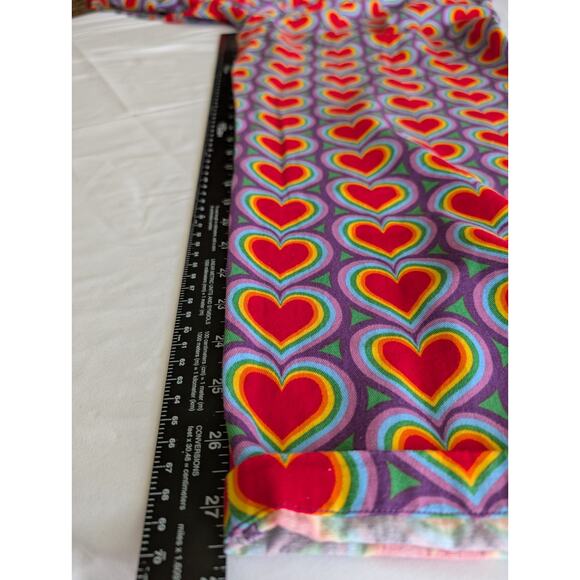 Lucy & Yak Colorful Heart Wide Leg Pants - Picture 5 of 7